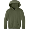Custom Port & Co Youth Easy Fleece Pullover Hooded Sweatshirt Olive Drab Green Heather