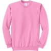 Custom Port & Co Core Fleece Crewneck Sweatshirt. Candy Pink