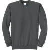Custom Port & Co Core Fleece Crewneck Sweatshirt. Charcoal Gray