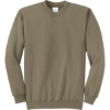 Custom Port & Co Core Fleece Crewneck Sweatshirt. Coyote Brown