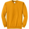 Custom Port & Co Core Fleece Crewneck Sweatshirt. Gold