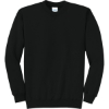 Custom Port & Co Core Fleece Crewneck Sweatshirt. Jet Black