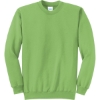 Custom Port & Co Core Fleece Crewneck Sweatshirt. Lime Green