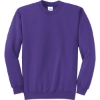 Custom Port & Co Core Fleece Crewneck Sweatshirt. Purple