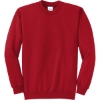 Custom Port & Co Core Fleece Crewneck Sweatshirt. Red