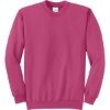 Custom Port & Co Core Fleece Crewneck Sweatshirt. Sangria Pink