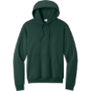Custom Port & Co Core Fleece Pullover Hooded Sweatshirt. Dark Green Blank Lifestyle View