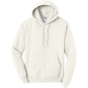 Custom Port & Co Core Fleece Pullover Hooded Sweatshirt. Ivory White