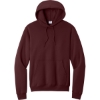 Custom Port & Co Core Fleece Pullover Hooded Sweatshirt. Maroon Red