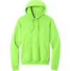 Custom Port & Co Core Fleece Pullover Hooded Sweatshirt. Neon Green