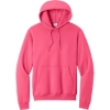 Custom Port & Co Core Fleece Pullover Hooded Sweatshirt. Neon Pink