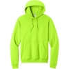 Custom Port & Co Core Fleece Pullover Hooded Sweatshirt. Neon Yellow