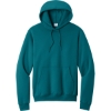 Custom Port & Co Core Fleece Pullover Hooded Sweatshirt. Teal Blue