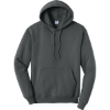 Custom Port & Co Tall Core Fleece Pullover Hooded Sweatshirt Charcoal Gray