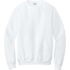 Custom Port & Co Core Fleece Crewneck Pocket Sweatshirt White