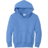 Custom Port & Co Youth Core Fleece Pullover Hooded Sweatshirt Carolina Blue