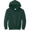 Custom Port & Co Youth Core Fleece Pullover Hooded Sweatshirt Dark Green