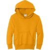 Custom Port & Co Youth Core Fleece Pullover Hooded Sweatshirt Gold