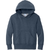 Custom Port & Co Youth Core Fleece Pullover Hooded Sweatshirt Heather Navy Blue