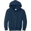 Custom Port & Co Youth Core Fleece Pullover Hooded Sweatshirt Navy Blue