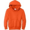 Custom Port & Co Youth Core Fleece Pullover Hooded Sweatshirt Orange
