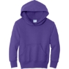Custom Port & Co Youth Core Fleece Pullover Hooded Sweatshirt Purple