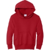 Custom Port & Co Youth Core Fleece Pullover Hooded Sweatshirt Red