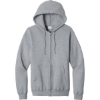 Custom Port & Co Core Fleece Full-Zip Hooded Sweatshirt. Athletic Heather Gray