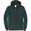 Custom Port & Co Core Fleece Full-Zip Hooded Sweatshirt. DarkGreen