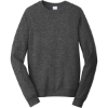 Custom Port & Co Fan Favorite Fleece Crewneck Sweatshirt. Dark Hthr Grey