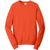 Custom Port & Co Fan Favorite Fleece Crewneck Sweatshirt. Orange