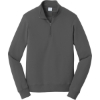 Custom Port & Co Fan Favorite Fleece 1/4-Zip Pullover Sweatshirt. Charcoal Gray