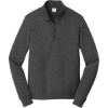 Custom Port & Co Fan Favorite Fleece 1/4-Zip Pullover Sweatshirt. Dark Hthr Grey