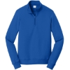 Custom Port & Co Fan Favorite Fleece 1/4-Zip Pullover Sweatshirt. True Royal Blue