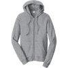 Custom Port & Co Fan Favorite Fleece Full-Zip Hooded Sweatshirt. Athletic Heather Gray