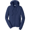 Custom Port & Co Fan Favorite Fleece Full-Zip Hooded Sweatshirt. Team Navy Blue