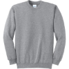 Custom Port & Co Essential Fleece Crewneck Sweatshirt. Athletic Heather Gray