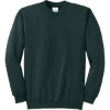 Custom Port & Co Essential Fleece Crewneck Sweatshirt. Dark Green