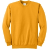 Custom Port & Co Essential Fleece Crewneck Sweatshirt. Gold