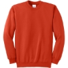 Custom Port & Co Essential Fleece Crewneck Sweatshirt. Orange