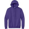 Custom Port & Co Essential Fleece Pullover Hooded Sweatshirt. Purple