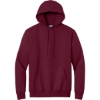 Custom Port & Co Tall Essential Fleece Pullover Hooded Sweatshirt. Cardinal