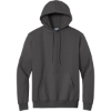 Custom Port & Co Tall Essential Fleece Pullover Hooded Sweatshirt. Charcoal Gray