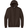 Custom Port & Co Tall Essential Fleece Pullover Hooded Sweatshirt. Dark Chocolate