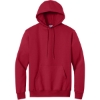 Custom Port & Co Tall Essential Fleece Pullover Hooded Sweatshirt. Red