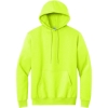 Custom Port & Co Tall Essential Fleece Pullover Hooded Sweatshirt. Safety Green