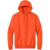 Custom Port & Co Tall Essential Fleece Pullover Hooded Sweatshirt. Safety Orange