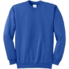 Custom Port & Co Tall Essential Fleece Crewneck Sweatshirt. Royal Blue