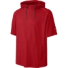 Custom Richardson Charge Performance Fleece Short Sleeve Hoodie Red