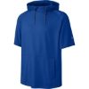 Custom Richardson Charge Performance Fleece Short Sleeve Hoodie Royal Blue